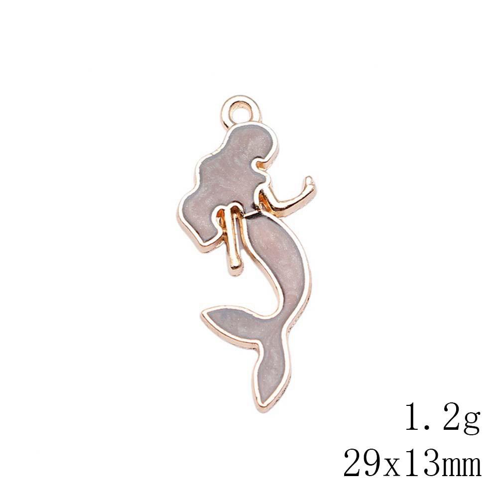 Valentine's Day Charms For Bracelet Flamingo Mermaid Enamel Charms Pendant Home Garden Pendants For Bracelets