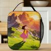 Happy Heidi Lunch Bag  Retro Lunch Box For Unisex Picnic Portable Insulated Cooler Bag Waterproof Graphic Thermal Tote Handbags