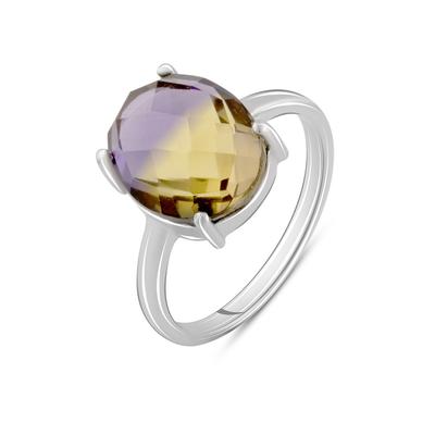 Ασημένιο δαχτυλίδι με αμετρίνη νανο 3.388ct (2088417) 2,42 γρ. 925 δείγματα