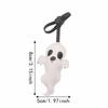 Lanyard Ghost Keychain White Leather Pendant Cute Halloween Bag Charm  Party Supplies