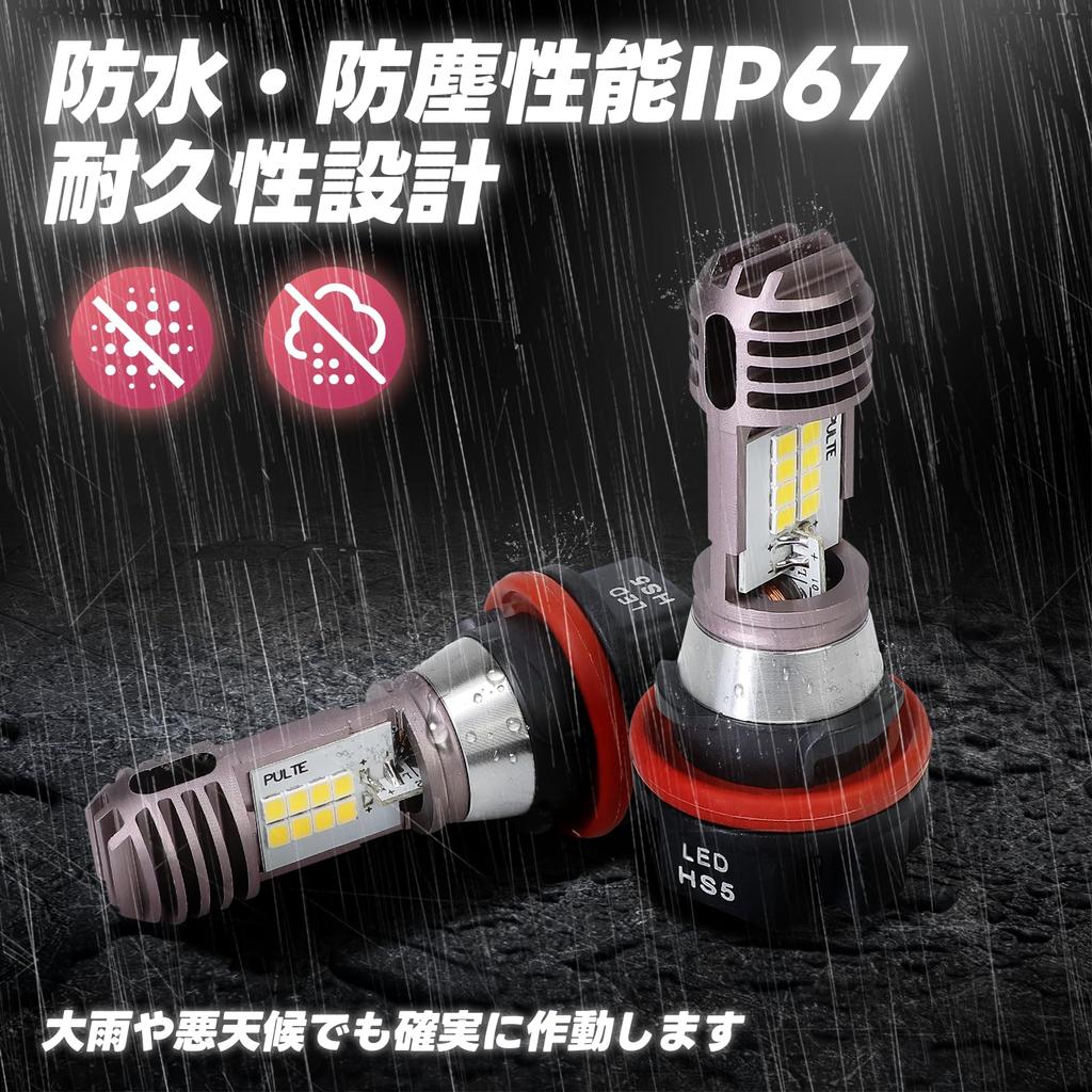 SENJWARM Motorcycle LED Headlight, HS5 Compatible, Ultra Bright, Hi/Lo Switchable, Wide Voltage AC/DC12V-24V, 6,500K
