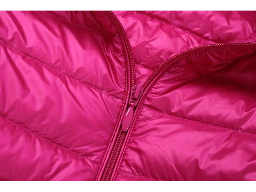 Plus Size Women's Lightweight Hooded Slim-Fit Down Jacket - Mid-Length, Clearance, Fits Up To 200 Lbs