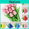 10pcs Artificial Tulip Flower Home Office Party Realistic Fake Flower Branch Table Centerpiece Decoration Mothers