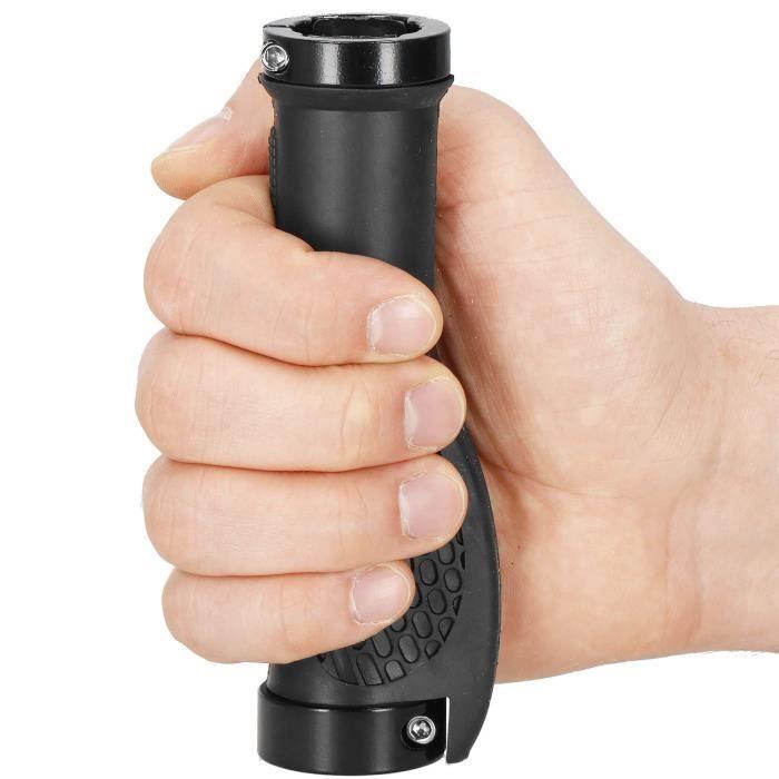 SPRINGOS® Paire de Poignées de Vélo Ergonomiques en Caoutchouc Souple Antidérapant 13 cm