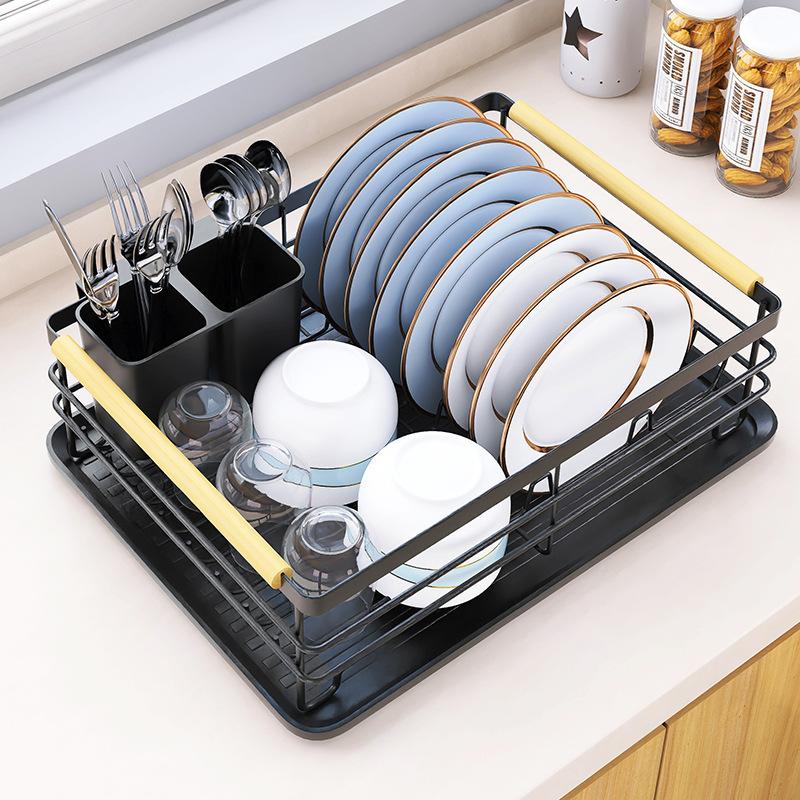 Custom Multifunctional Dish Rack Kitchen Countertop Dishwasher Drain Storage Tableware Shelf