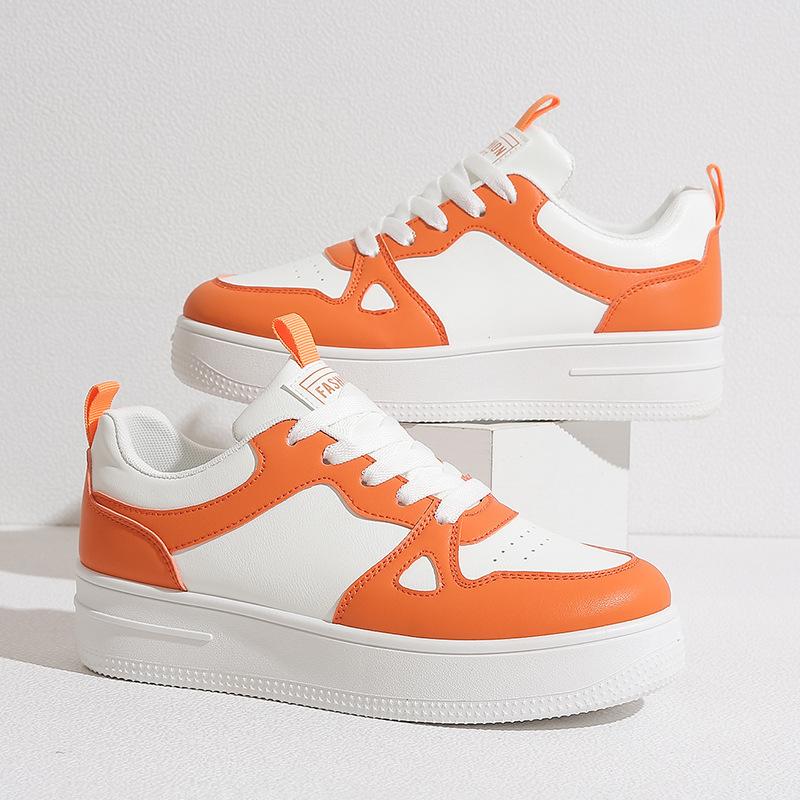 New thick-soled student waterproof casual shoes breathable and heightened soft-soled non-slip wear-resistant board shoes