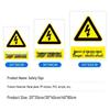 SND Beware of Mechanical Injury Safety Sign, 60x80cm CN plug (adapter included)