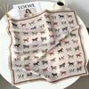 70cm×70cm Retro Paisley Imitation Silk Square Scarf - Versatile Decorative Neck Scarf Shawl