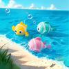 Children's Water Toys, Clownfish Can Move And Run, Children's Educational Toys, With Clockwork, Children's Bath Toys,Let Your Child Enjoy Bath Time