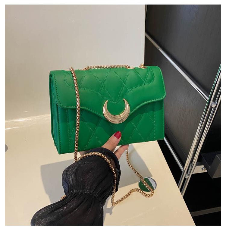 

Xiaoxiangfeng diamond bag women s 2024 new simple and fashionable solid color small square bag casual chain shoulder messenger bag зелёный