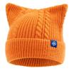 New Women And Girls Cat Ear Knit Beanie Hat, Cute Faux Fur Fluffy Candy‑Color Winter Hat, For Winter Daily Street Wear