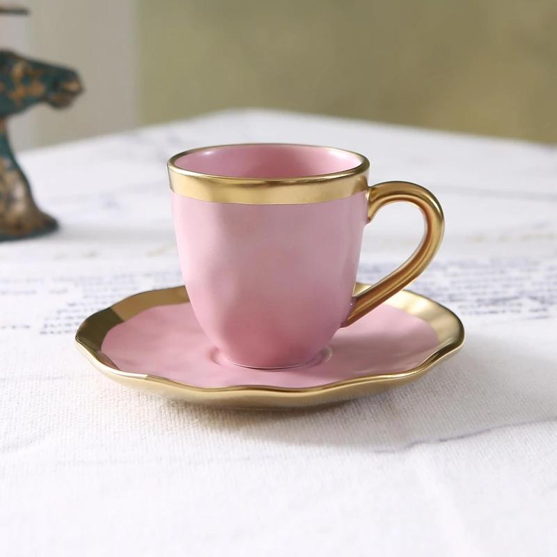 Italian colored glazed ceramic small coffee