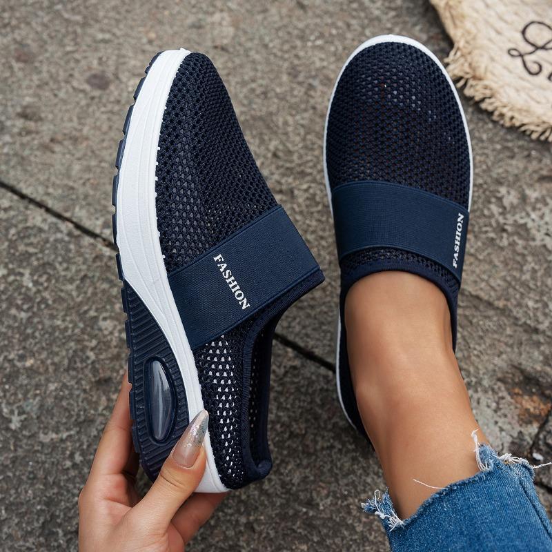 Women's Thick-soled Cool Slippers, Half-support Soft-soled Non-slip, One-pedal Beach Sandals, Air Cushion Shoes, Comfortable Home