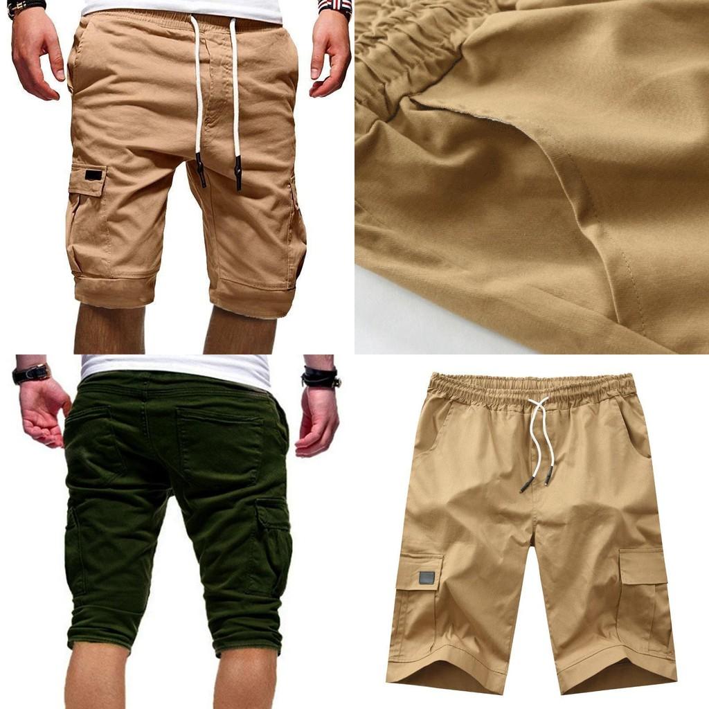 Comfortable Men's Cargo Shorts Summer Casual Jogger Sport Army Combat Trousers