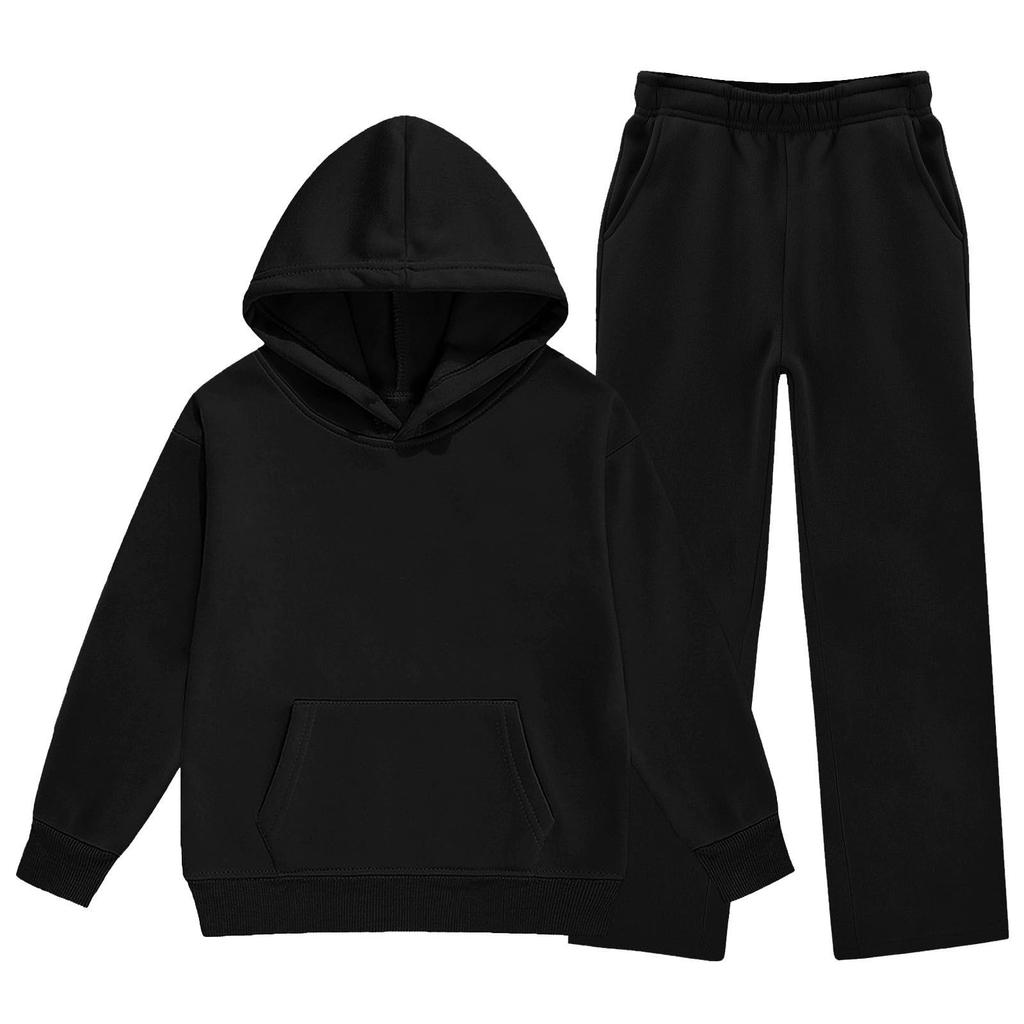 Youth Hoodie and Sweatpants Set for Boys Girls - Cozy Two-Piece Track Suit for Casual Wear