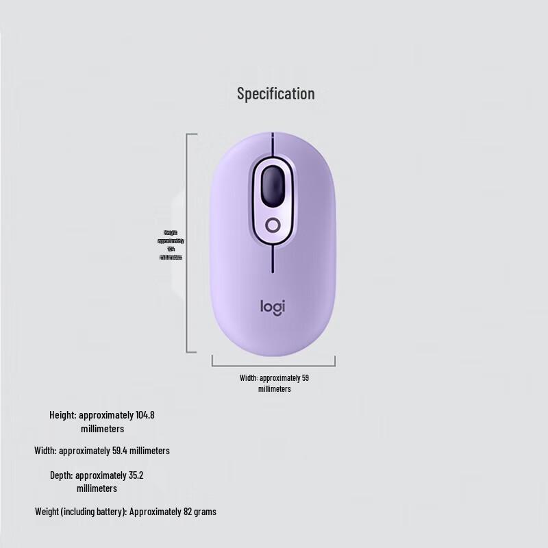 Logitech POP MOUSE Wireless Bluetooth Mouse