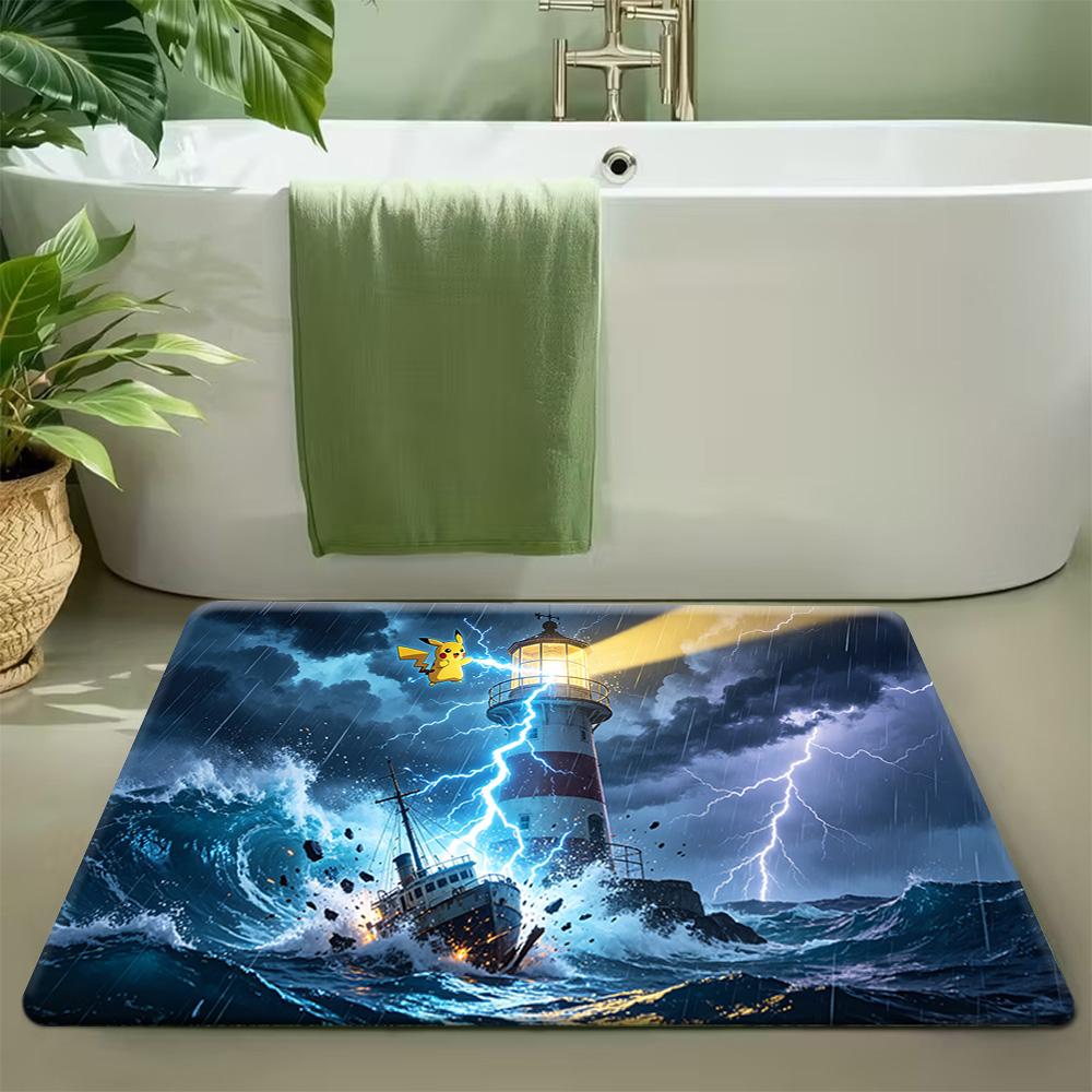 Pokemon Gengar & Shiny Gengar Print Non-Slip Floor Mat Doormat