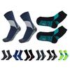 1 Pair Waterproof Socks Elastic Breathable Mid-Tube Soft Socks Foot Protection Windproof Winter Hiking Wading Riding Skiing Socks for Outdoor Sports