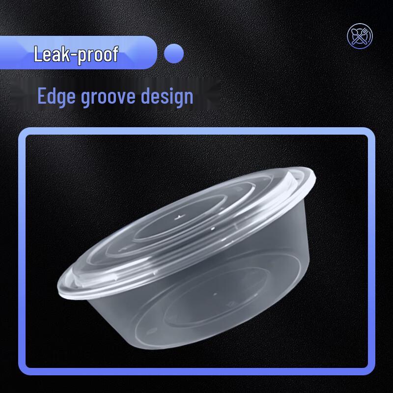 Webo Einweg 4000ml Runde Lebensmittelbehälter