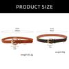 Stylish Buckles Belt Ladies Western Styles Waist Belt Durable Leather Waistband for Versatiles Styling