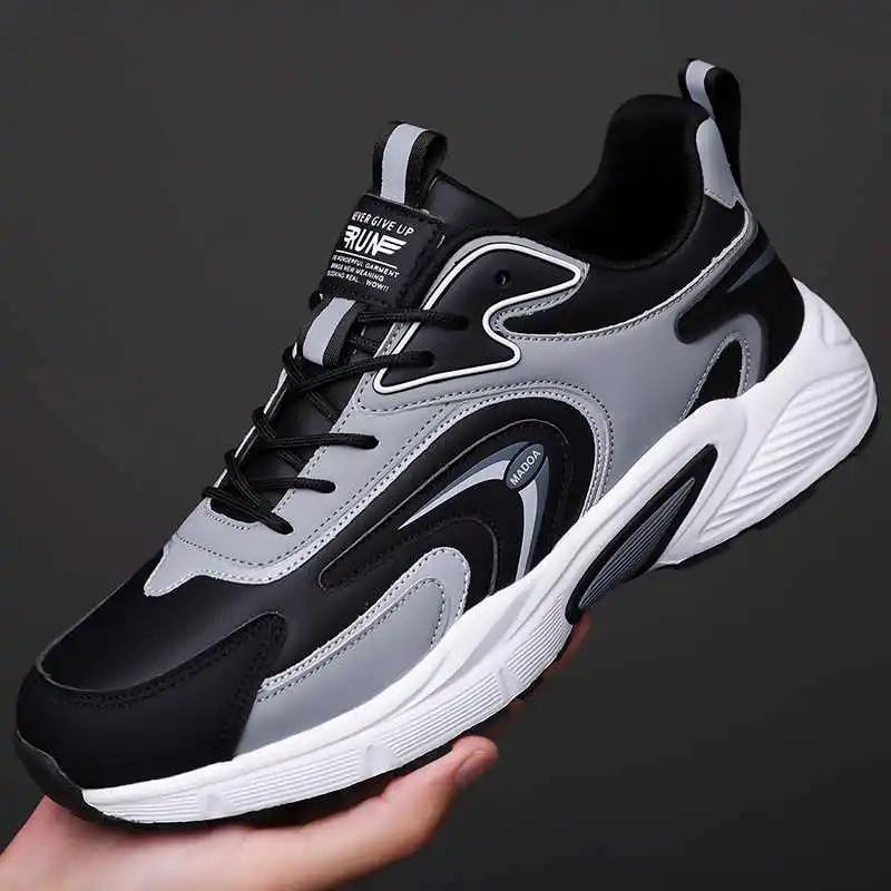 Fashion Autumn Thick Sole Vulcanization Woven Gym Shoes Man Chinese Sneakers Sport New Season Clearance Special Offers Play