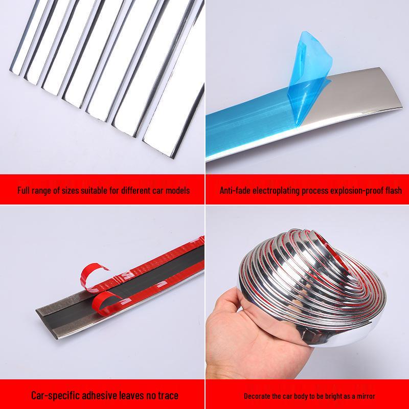 Universal Chrome Car Window & Body Anti-Collision Strip