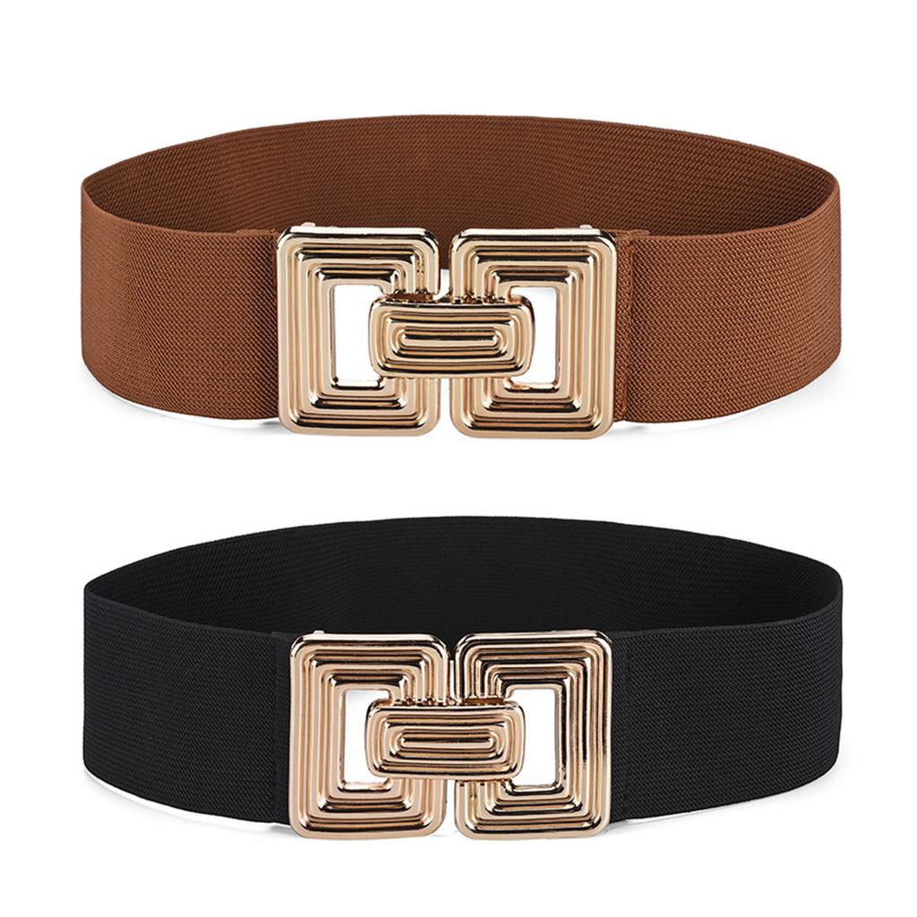 Stretch Belt for Women Ladies Dress Corset Fashion Female Stretch Belt with Alloy Buckle for Banquet Dress Decorations