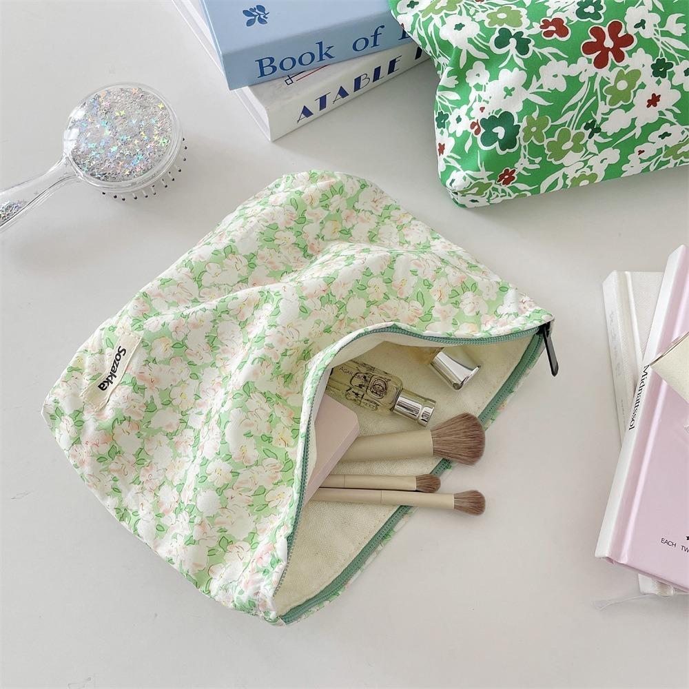 Large Capacity Skincare Products Pouch Floral Makeup Lipstick Storage Bag Cosmetic Bag  Travel