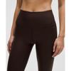 Lululemon Align  High Rise Ribbed Pant 25   Shine Radiate Foil Print Espresso