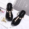 Pearl Flat Women Beach Flipflops Slippers Summer Antiskid Cozy Sandals Shoes