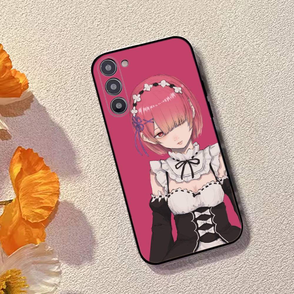 

Аниме Девушка Re Zero R-Ram Чехол для телефона Силиконовый Мягкий Для Samsung Galaxy A73,A72,A71,A70,A53,A52,A51 Samsung a42 5g