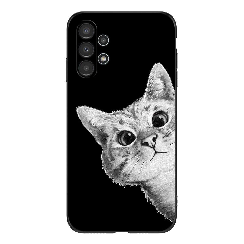 For Samsung A13 5G 4G Case Back Cover For Samsung Galaxy A13 5G 4G LTE Phone Soft Silicon Black Tpu Case Lion Wolf Tiger Dragon