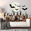 4Pcs Halloween Linen Cushion Cover Trick or Treat Theme Pillowcase Gothic Style Pillow Cover Halloween Party Decoration 2025