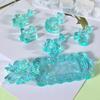 Poppy DIY Crystal Resin Sand Pendant Keychain Mold Set: Seven-in-One Silicone Tag Mold.