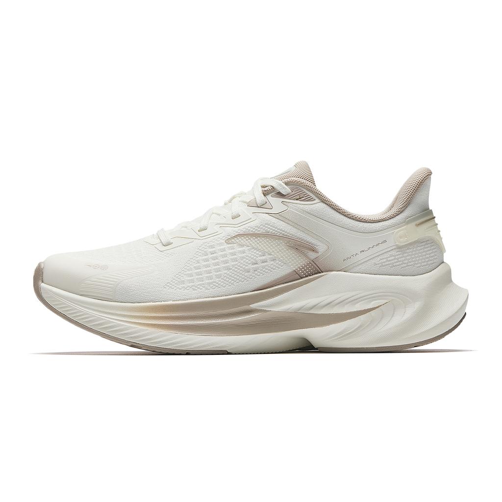 Anta Poison Dart 6 Lightweight Rebound Running Shoes Kids Sneakers Ivory-White Frost-Gray 922535511-2