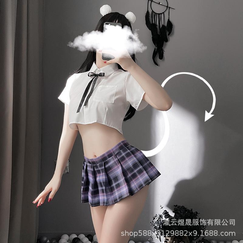 Brand Sexy Sexy Japanese Plaid Pure Student Wear JK Uniform Pleated Skirt Set