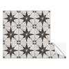 Retro Flower Faux Leather Embossed Tile Sticker: Self-Adhesive Home Decoration Tile for Floors & Walls.