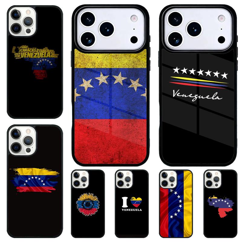 Venezuela Flag Coat Of Arms Shockproof Phone Case for iPhone 17 Air 16e 15 11 12 14 13 Pro Max Cover Coque