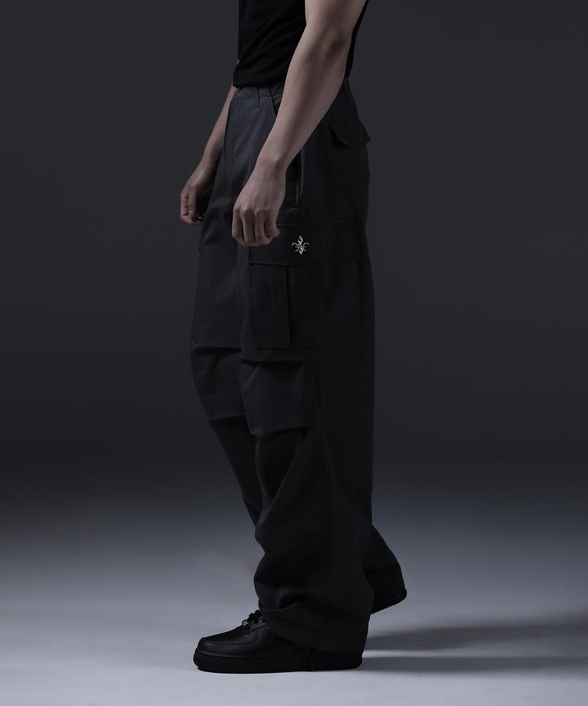 CARMID Glory Wide Curved Parachute Cargo Pants [Dark Gray]