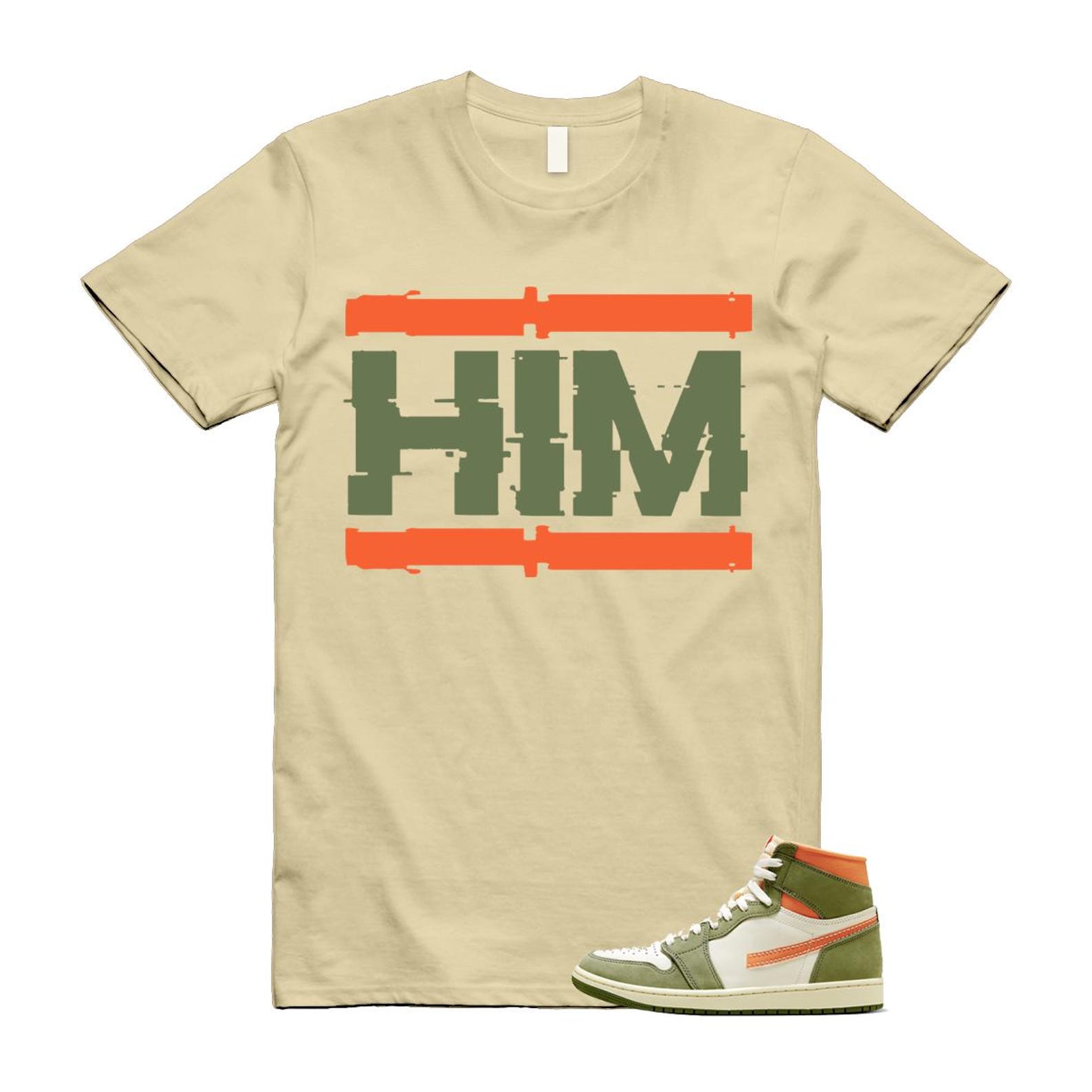 1 Craft Celadon Sky J Light Olive Mandarin Orange Coconut Milk High OG T Shirt Match HIM L
