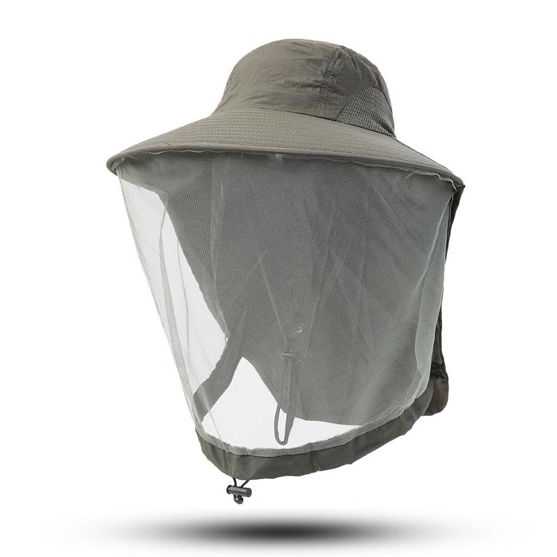 Outdoor Anti-Mosquito Fishing Hat with Face Mask