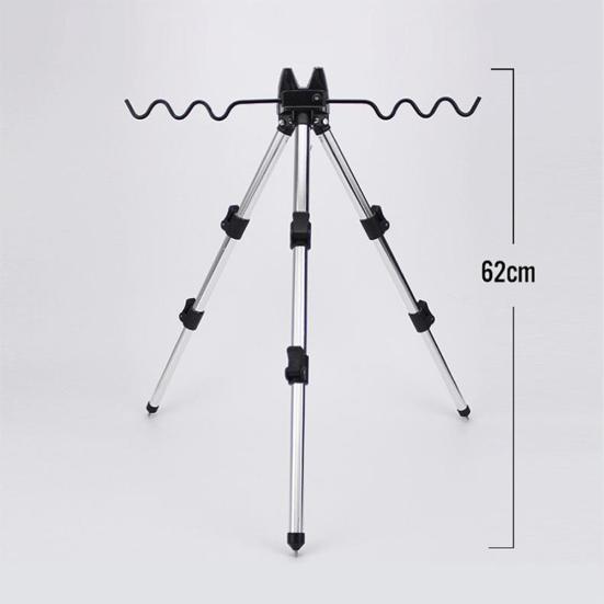 MUQZI Akcesoria sportowe Przenośny teleskopowy uchwyt na statyw ze stopu aluminium, uchwyt na wędkę