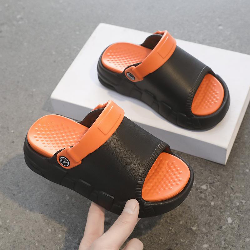 Summer Children'S Slippers Boys And Girls Non-Slip Soft-Soled Sandals Outside Wear Stepping On Shit Feeling Dual-Purpose Baby Sandals
