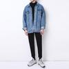 Men's Trendy Denim Jacket: Spring & Autumn Hong Kong Street Style, Loose Fit, Handsome Student Workwear