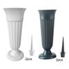 2 Pack Memorial Floral Vases Cemetery Vase Grave Vase for Graveside Lawn