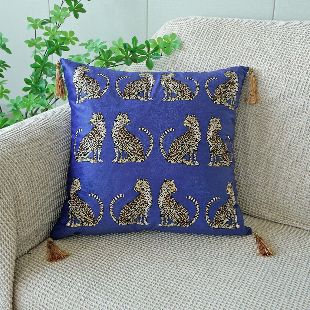 Digital Print Tassel Pillow Covers for Sofa Cushions