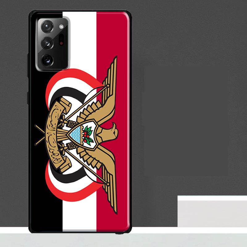 Yemen Coat of Arms Flag Case For Samsung Galaxy S25 S24 S23 Ultra S9 S10 S20 S21 S22 Plus S23 FE S25 FE Phone Cover