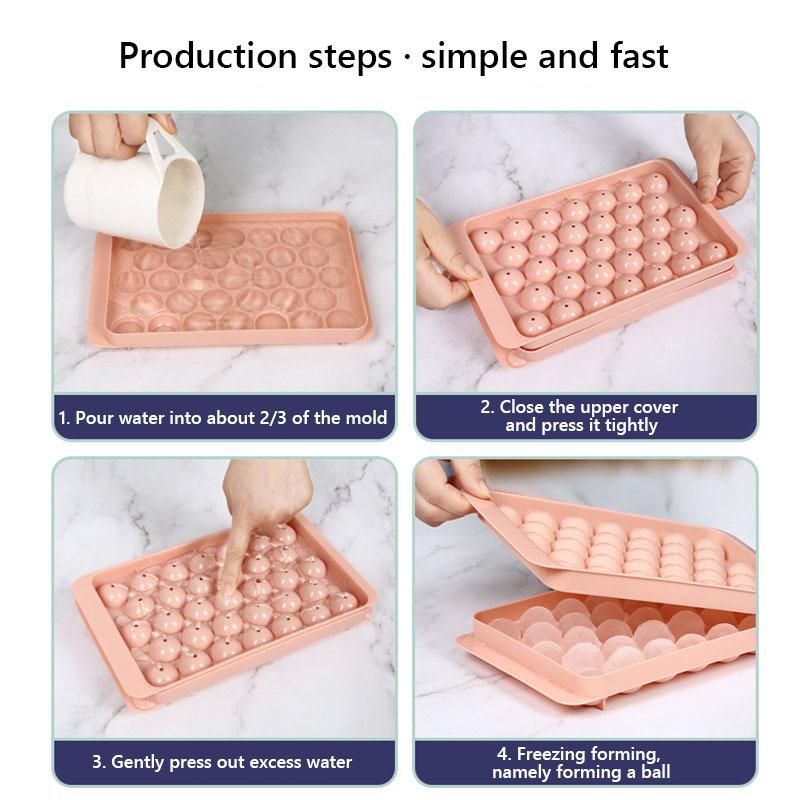 17cm Ice Boll Hockey PP Mold Frozen Whiskey Ball Popsicle Ice Tray Lollipop Making Gifts Kitchen Tools Accessories Ice Box