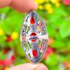 Mozambique Garnet Gemstone 925 Sterling Silver Gift Jewelry Ring Size 7