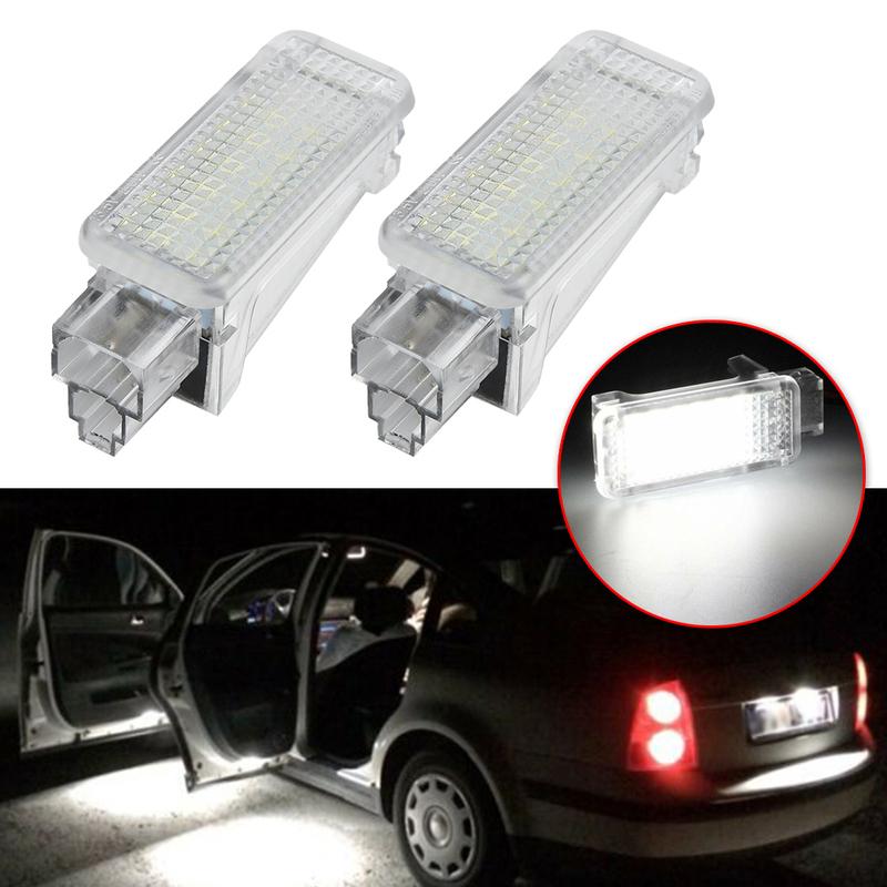 LED Trunk Boot Lights 2 Pack for Skoda For Fabia Octavia Superb For Roomster Kodiaq Luggage Compartment Lamp Replacement 12V